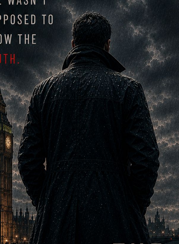 Detail of the cover: a man in a long coat seen from behind